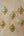 Five KIFF KIFF Freddy gold metal heart ex-voto wall decorations with LOVE inscription on a textured rustic wall