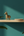 KIFF KIFF gold horse statuette with intricate textured details displayed on a wooden shelf against a teal wall