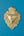 KIFF KIFF Freddy gold metal heart ex-voto wall decor with embossed LOVE inscription and floral detailing