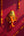 Masque mural KIFF KIFF Ganesh Vinayaka en papier mâché rouge peint à la main avec détails décoratifs