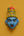 Masque mural KIFF KIFF de Radha en papier mâché bleu peint à la main, 10 cm, style artisanal indien traditionnel