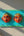 Patère murale artisanale KIFF KIFF en bois bleu avec deux masques de couple hindou peints à la main et 5 crochets