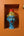 Statuette KIFF KIFF de visage de femme hindoue en papier mâché bleu peint à la main, style artisanal indien