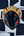 Masque indien Jatayu jaune bec noir – Masque mural artisanal Inde