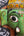 Masque mural Ganesh Vinayaka vert en papier mâché artisanal, vue de face, artisanat d'Odisha Inde