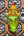 Masque indien mural Varaha en papier mâché