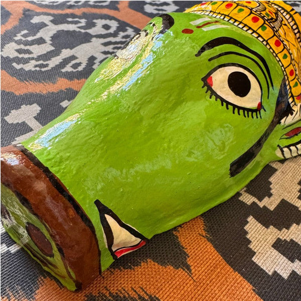 Masque indien mural Varaha en papier mâché