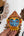 Masque mural Jambaban bohème, détail artisanat indien Odisha