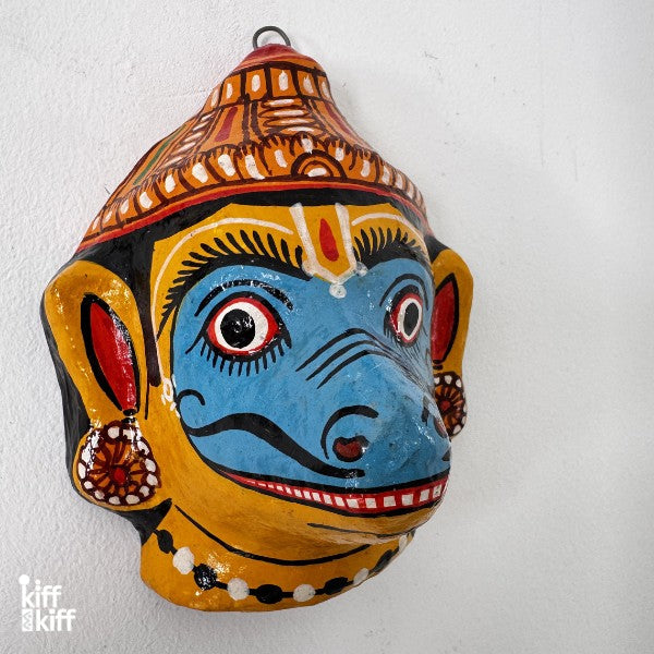 Masque mural Jambaban bohème accroché au mur, déco indienne KIFF KIFF