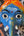 Masque indien Ganesh Bleu – Masque décoratif mural