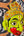 Masque de Hanuman le dieu-singe vert