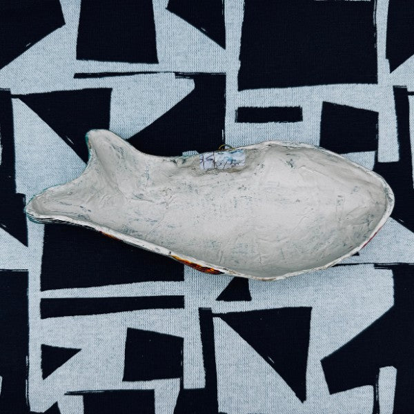 Masque indien Poisson – Décoration murale, papier mâché artisanal