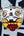 Masque Tigre blanc format moyen en papier mâché artisanal, Odisha Inde