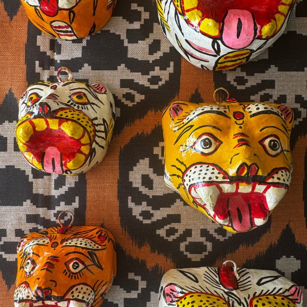 Masque Tigre blanc format petit, vue arrière