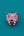Masque indien Tigre rose – grand format – Masque mural artisanal Inde