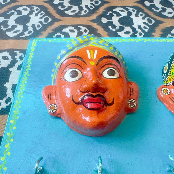 Décoration murale – Patères couple hindou