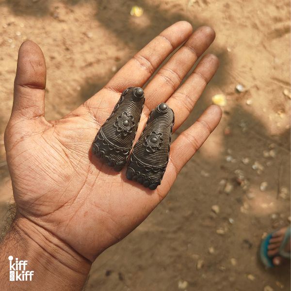 Collier Indien Dhokra en laiton recyclé  – Devi