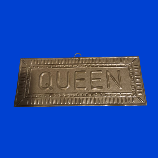 Plaque murale doré Queen